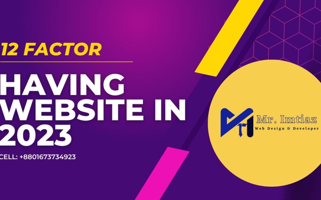 Importance of having a website in 2023.