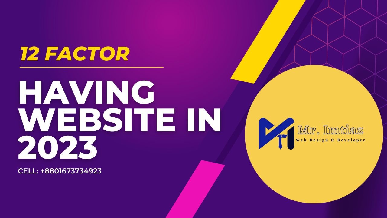 12 Factor for Having a Website in 2023